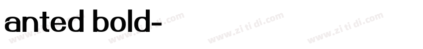 anted bold字体转换